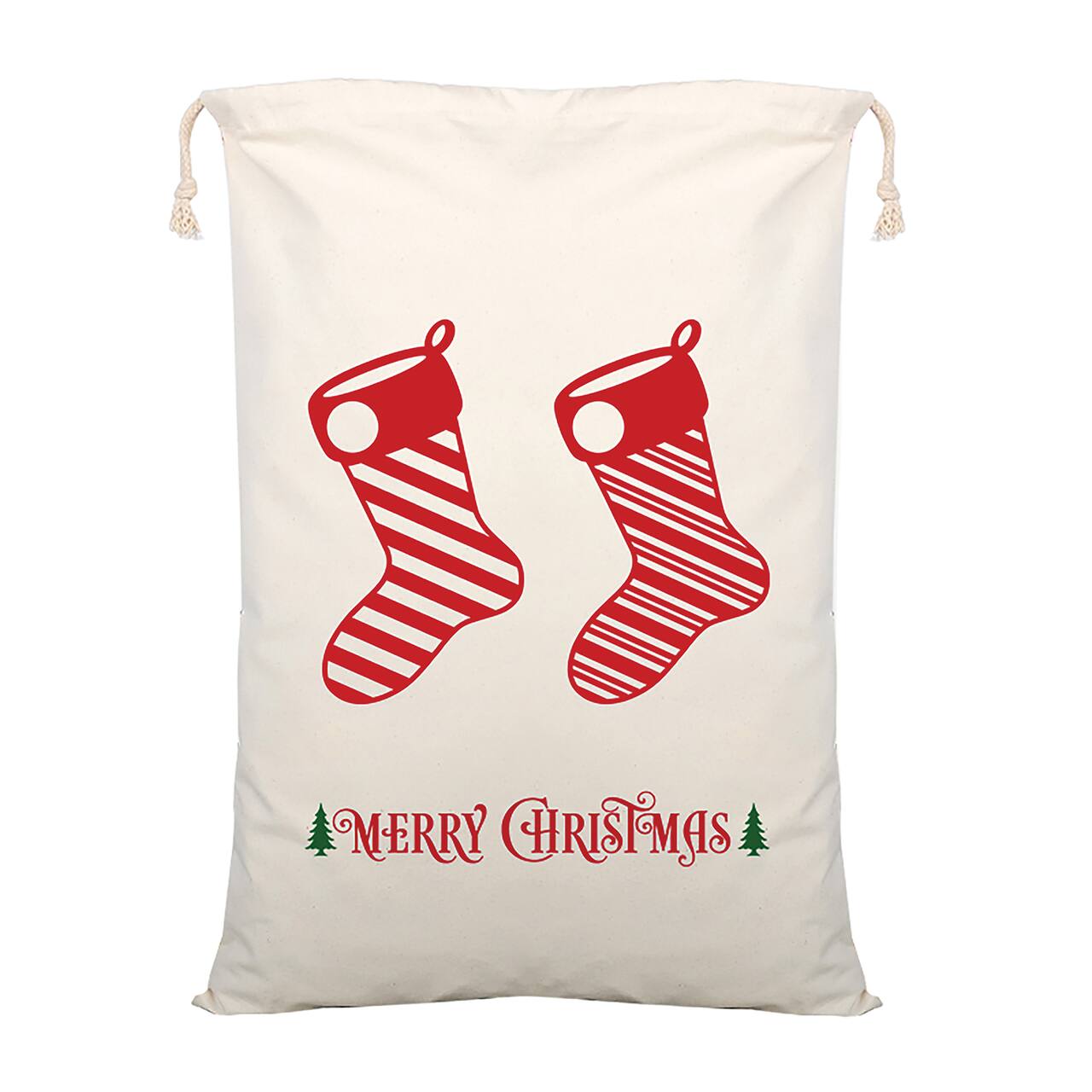 Personality Case™ 19" x 26" Stocking Stuffers Merry Christmas Cotton Sack